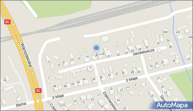 Siewierz, Sienkiewicza Henryka, 16, mapa Siewierz