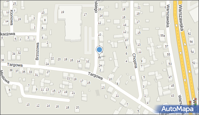 Siewierz, Sikorskiego Władysława, gen., 4b, mapa Siewierz