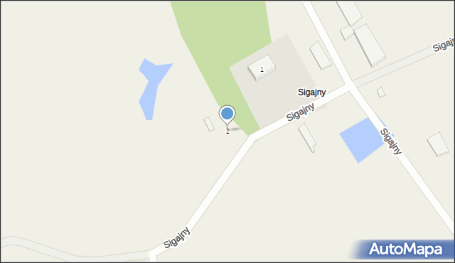 Sigajny, Sigajny, 2, mapa Sigajny