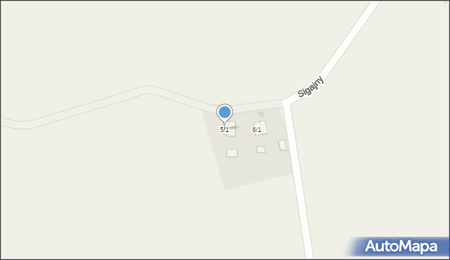 Sigajny, Sigajny, 5/1, mapa Sigajny