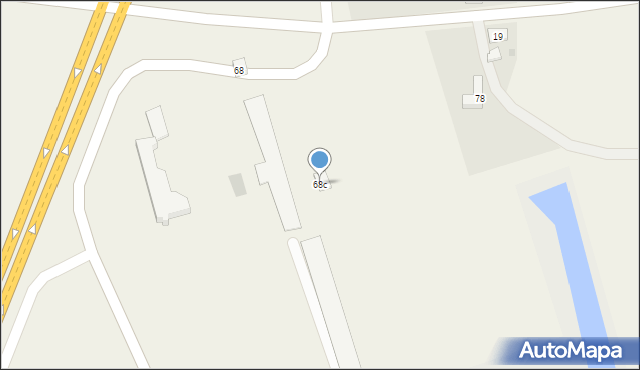 Sikorowo, Sikorowo, 68c, mapa Sikorowo