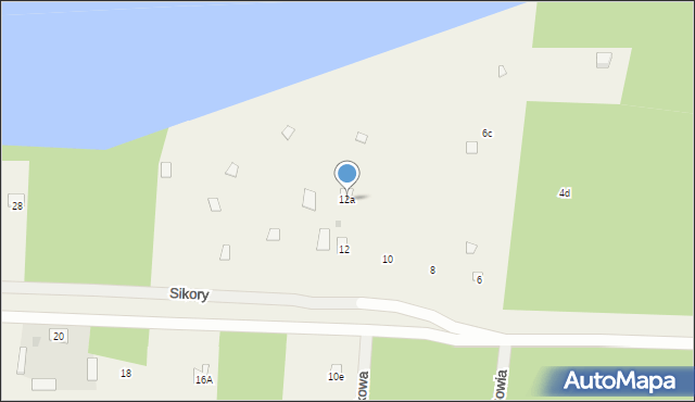 Sikory, Sikory, 12a, mapa Sikory