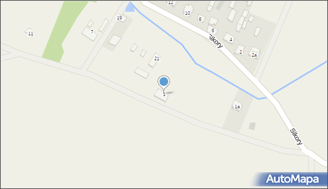 Sikory, Sikory, 1, mapa Sikory