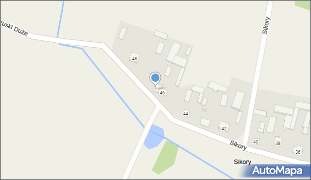 Sikory, Sikory, 46a, mapa Sikory