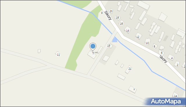 Sikory, Sikory, 7, mapa Sikory