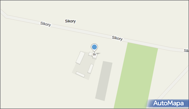 Sikory, Sikory, 8a, mapa Sikory