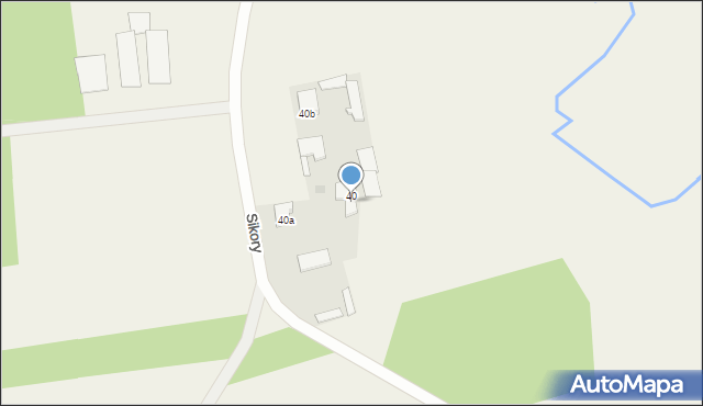 Sikory, Sikory, 40C, mapa Sikory