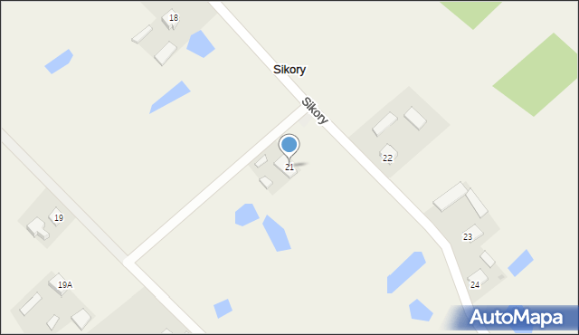 Sikory, Sikory, 21, mapa Sikory