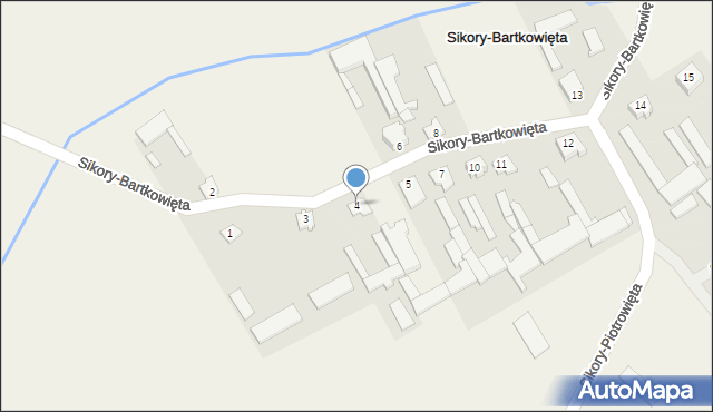 Sikory-Bartkowięta, Sikory-Bartkowięta, 4, mapa Sikory-Bartkowięta