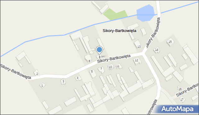 Sikory-Bartkowięta, Sikory-Bartkowięta, 8, mapa Sikory-Bartkowięta