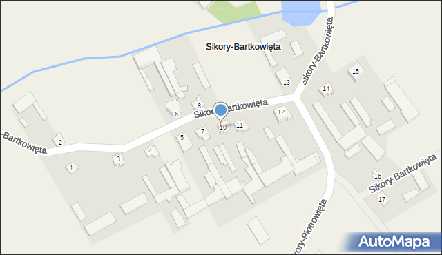 Sikory-Bartkowięta, Sikory-Bartkowięta, 9, mapa Sikory-Bartkowięta