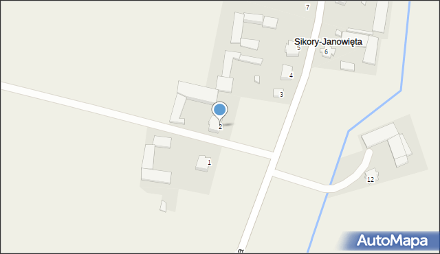 Sikory-Janowięta, Sikory-Janowięta, 2, mapa Sikory-Janowięta