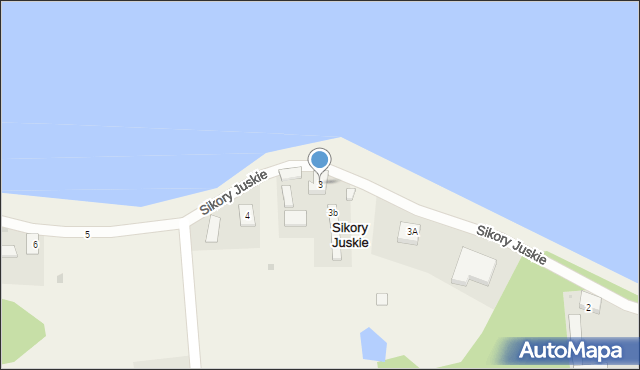 Sikory Juskie, Sikory Juskie, 3, mapa Sikory Juskie