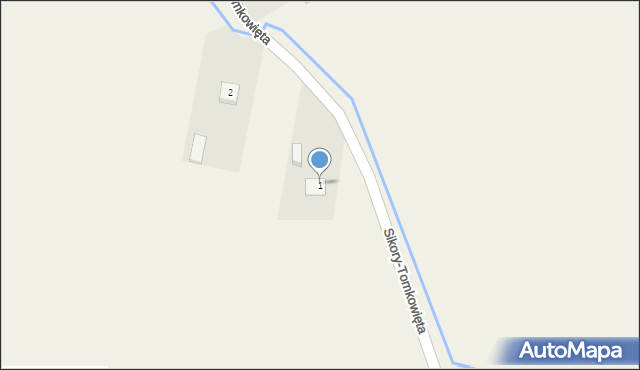 Sikory-Tomkowięta, Sikory-Tomkowięta, 1, mapa Sikory-Tomkowięta