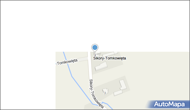 Sikory-Tomkowięta, Sikory-Tomkowięta, 4, mapa Sikory-Tomkowięta