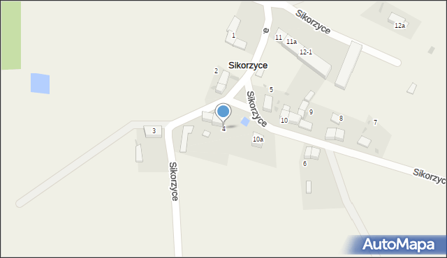 Sikorzyce, Sikorzyce, 4, mapa Sikorzyce