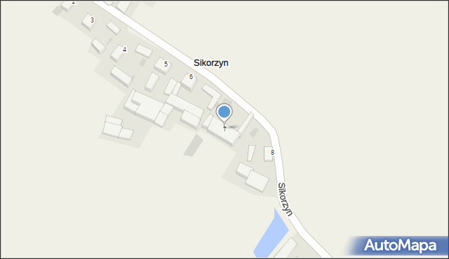 Sikorzyn, Sikorzyn, 7, mapa Sikorzyn