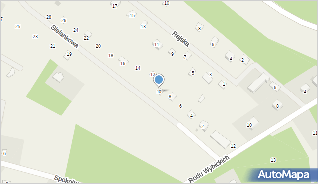 Sikorzyno, Sielankowa, 10, mapa Sikorzyno