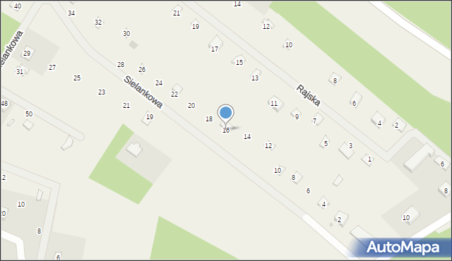 Sikorzyno, Sielankowa, 16, mapa Sikorzyno