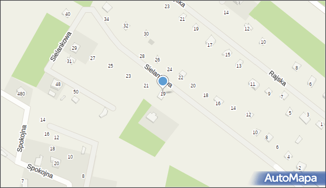 Sikorzyno, Sielankowa, 19, mapa Sikorzyno