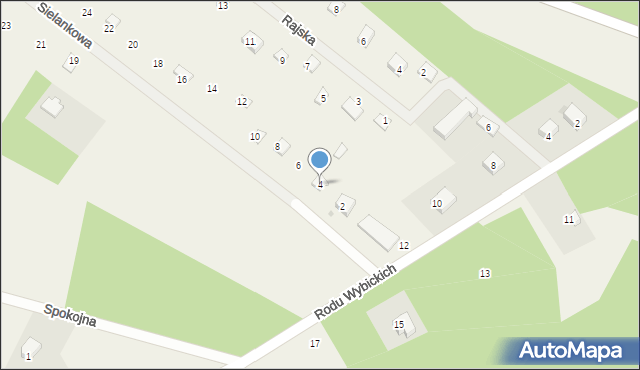 Sikorzyno, Sielankowa, 4, mapa Sikorzyno