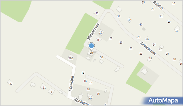 Sikorzyno, Sielankowa, 48, mapa Sikorzyno