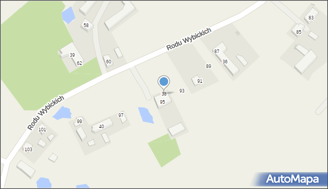 Sikorzyno, Sikorzyno, 38, mapa Sikorzyno