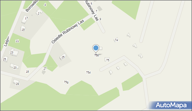 Sikorzyno, Sikorzyno, 75b, mapa Sikorzyno