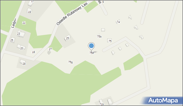 Sikorzyno, Sikorzyno, 75d, mapa Sikorzyno