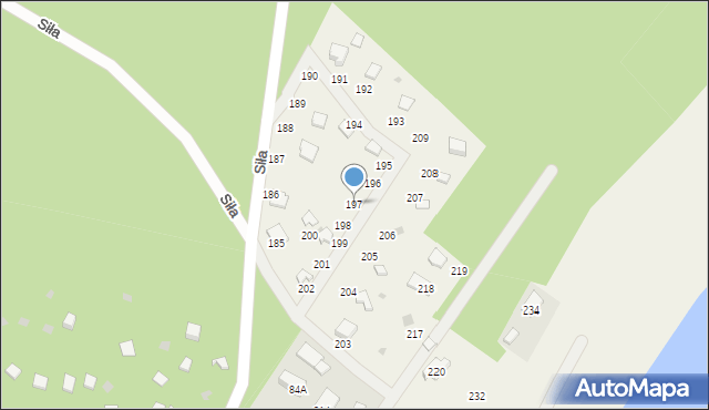 Siła, Siła, 197, mapa Siła