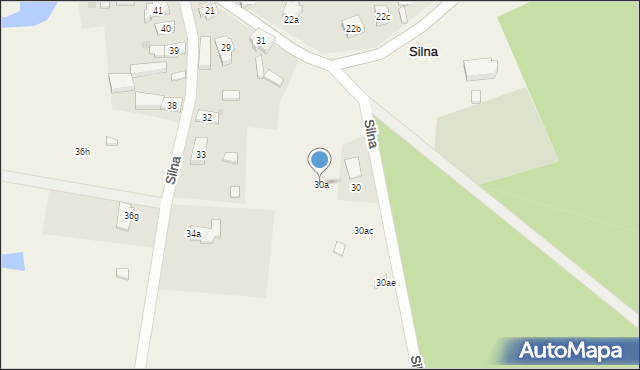 Silna, Silna, 30a, mapa Silna