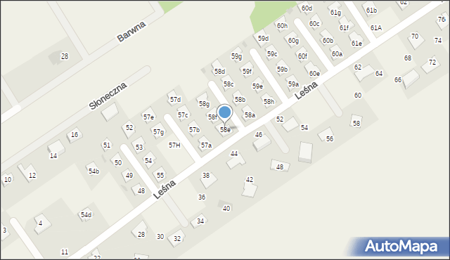 Silno, Silno, 58e, mapa Silno