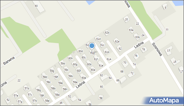 Silno, Silno, 61g, mapa Silno