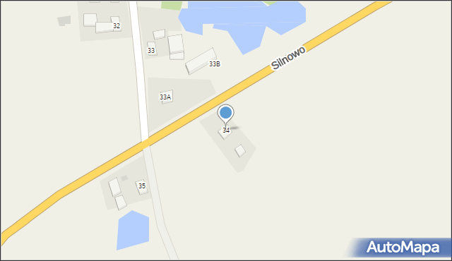 Silnowo, Silnowo, 34, mapa Silnowo