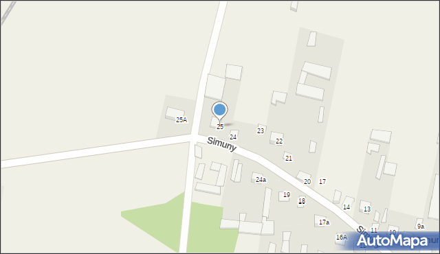 Simuny, Simuny, 25, mapa Simuny