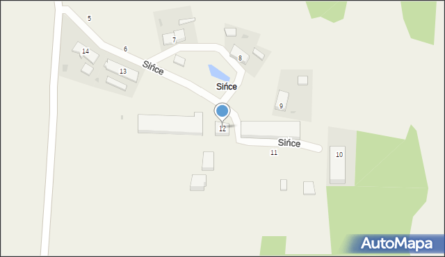 Sińce, Sińce, 12, mapa Sińce