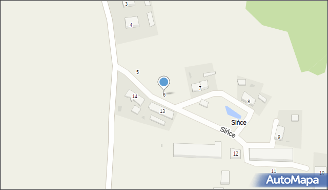 Sińce, Sińce, 6, mapa Sińce
