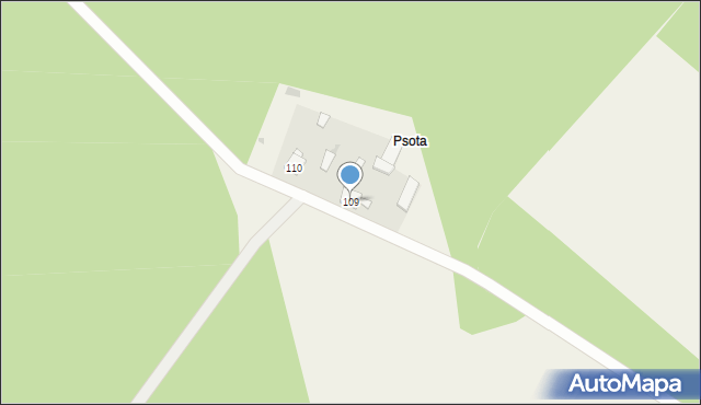 Sinogóra, Sinogóra, 109, mapa Sinogóra