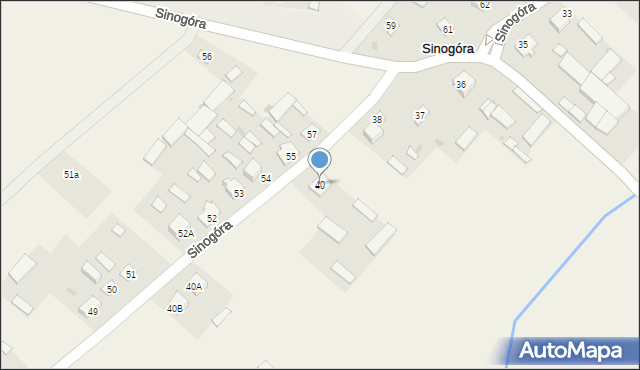 Sinogóra, Sinogóra, 40, mapa Sinogóra