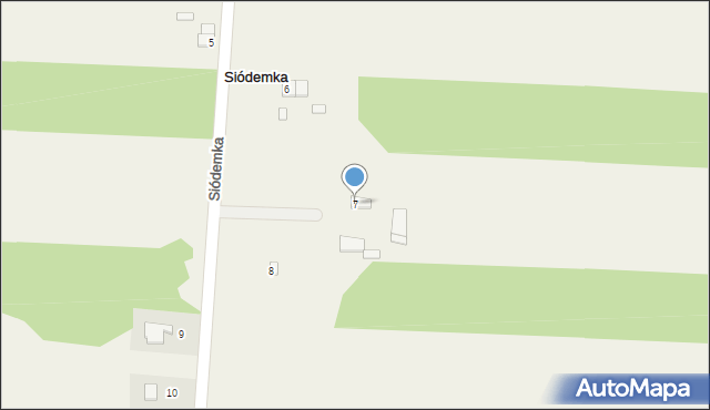 Siódemka, Siódemka, 7, mapa Siódemka