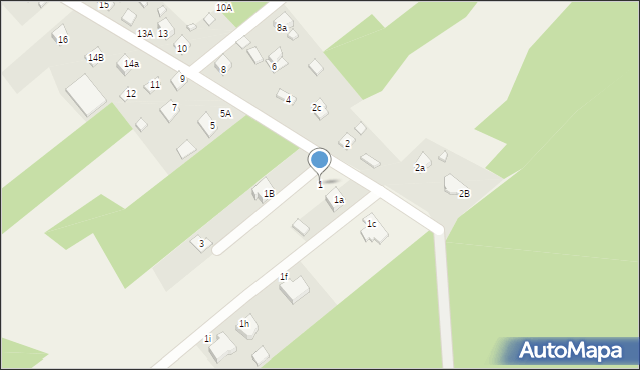 Siodła, Siodła, 1, mapa Siodła