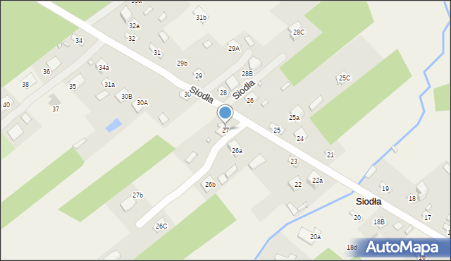 Siodła, Siodła, 27, mapa Siodła