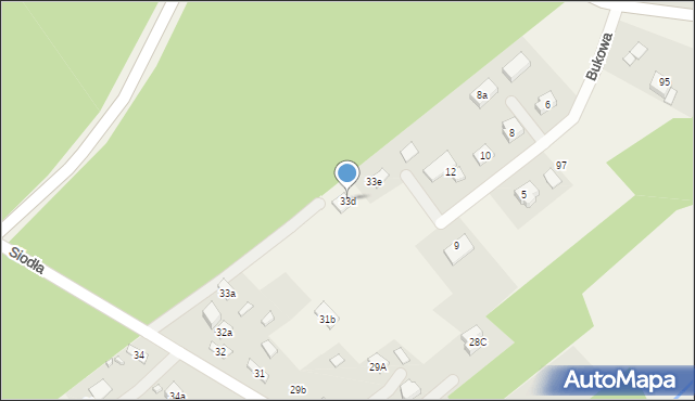 Siodła, Siodła, 33d, mapa Siodła