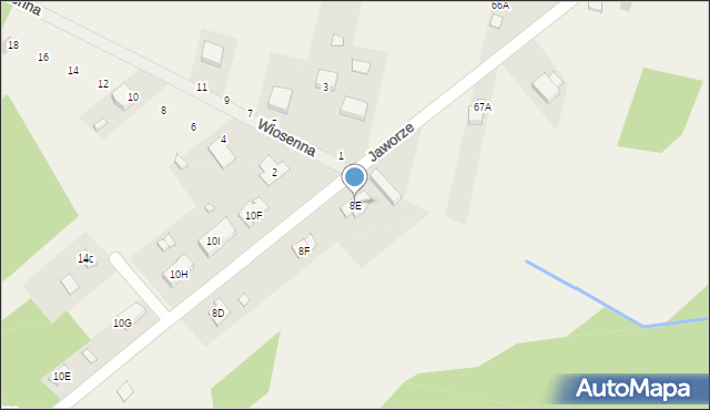 Siodła, Siodła, 8E, mapa Siodła