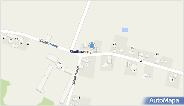 Siodłkowice, Siodłkowice, 11, mapa Siodłkowice