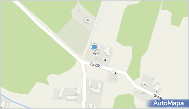 Siodło, Siodło, 3A, mapa Siodło