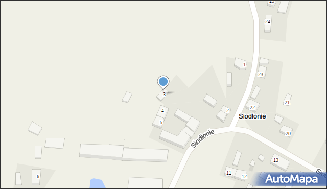Siodłonie, Siodłonie, 3, mapa Siodłonie