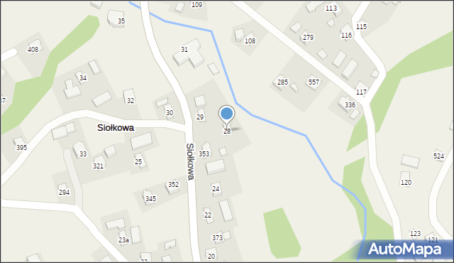 Siołkowa, Siołkowa, 28, mapa Siołkowa