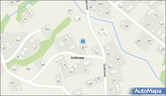 Siołkowa, Siołkowa, 32, mapa Siołkowa