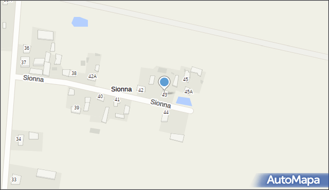 Sionna, Sionna, 43, mapa Sionna